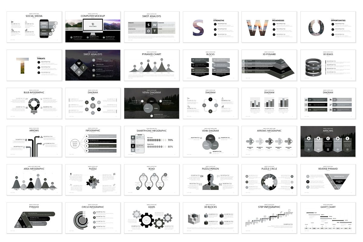 pitch deck Powerpoint presentation template