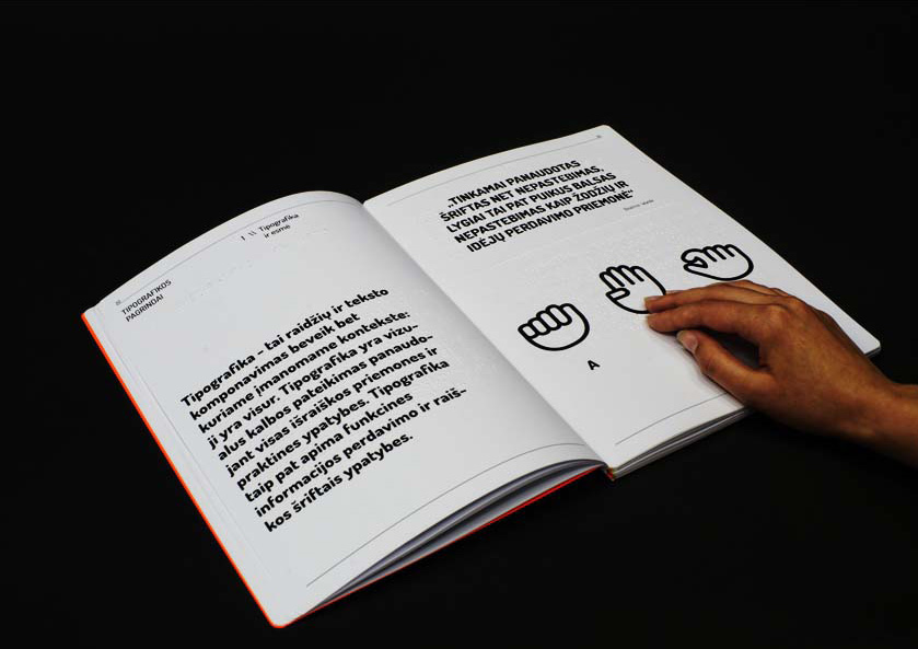 book tactil blindness low vision graphic design VisuallyImpaired bachelor Project Braille prizas