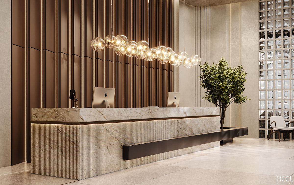 Lobby in Administration Tower on Behance