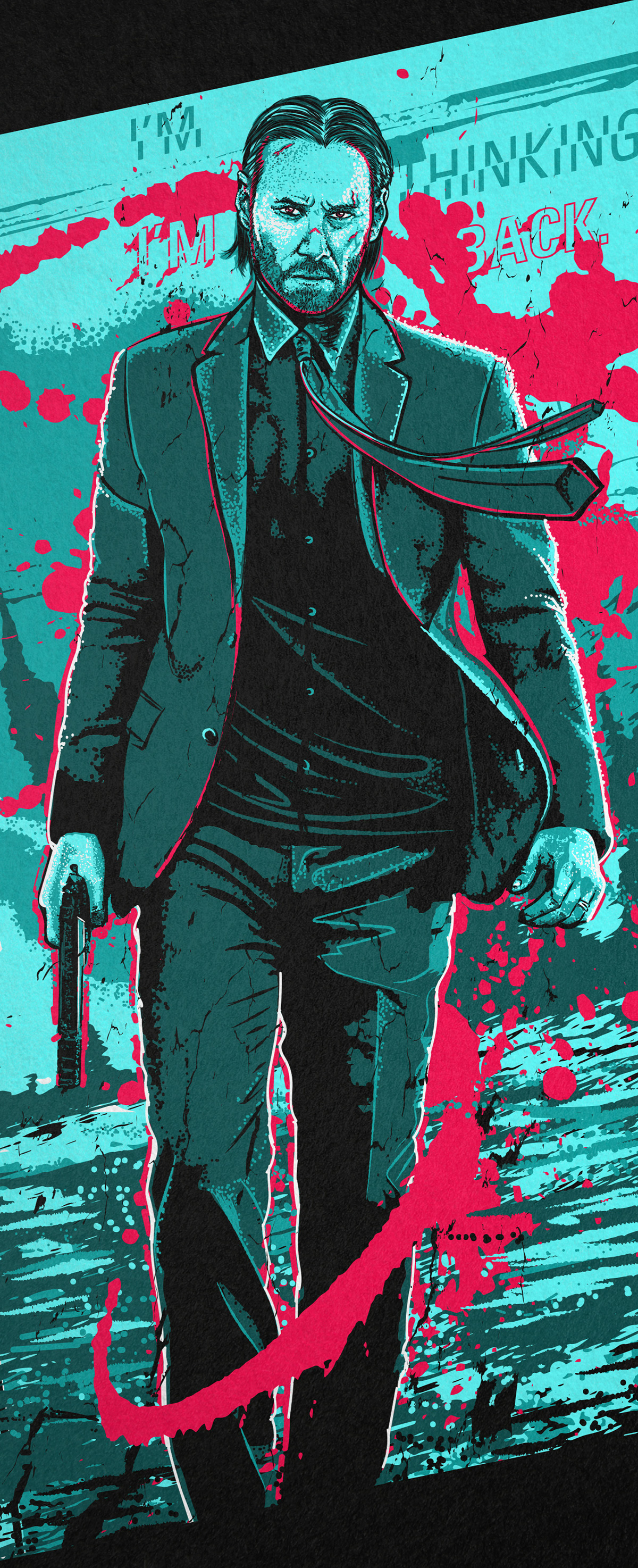 keanureeves johnwick wick Movies poster screenprint posters design privatecommission changethethought denver