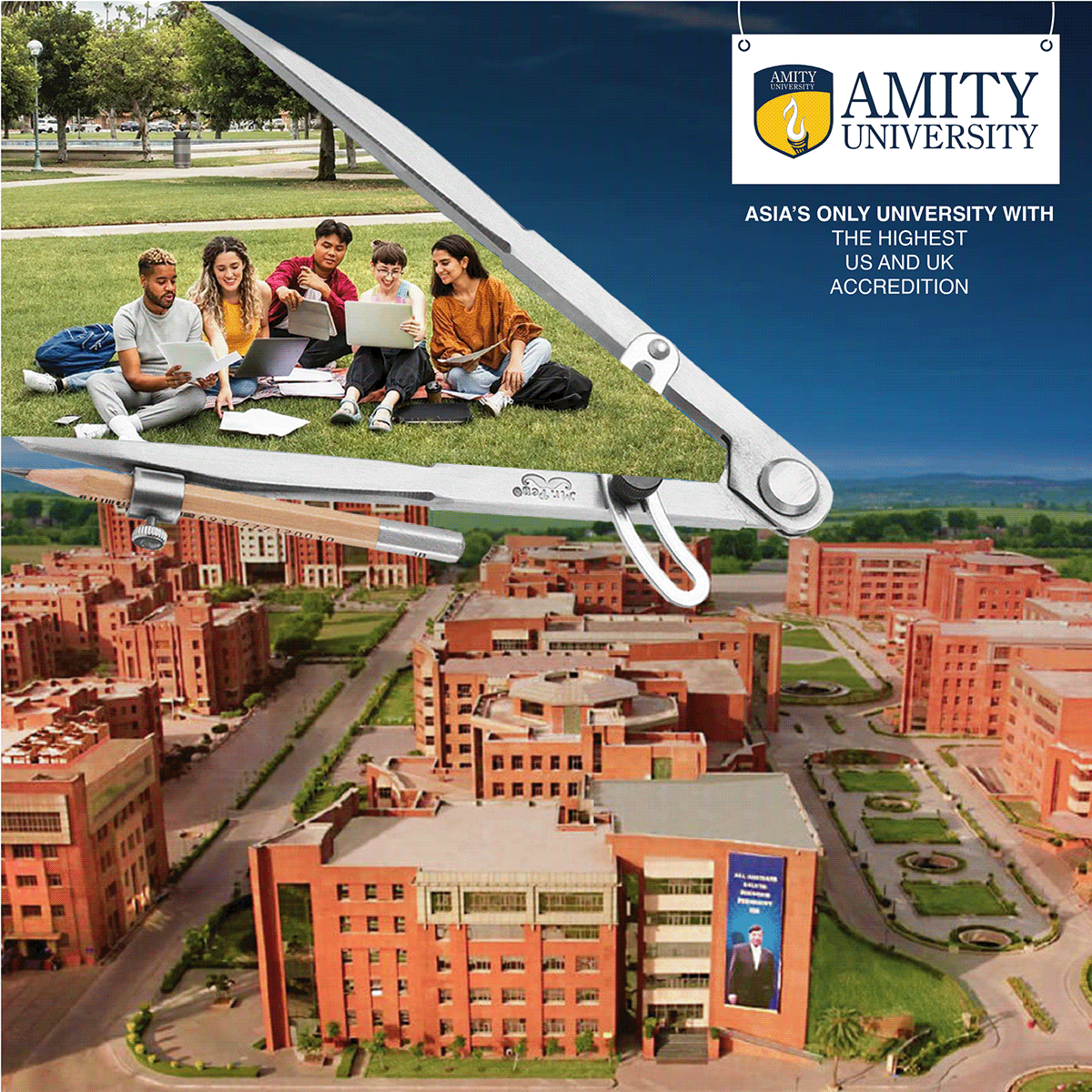 Amity college Education learning post Social media post Sponsorship student study University
