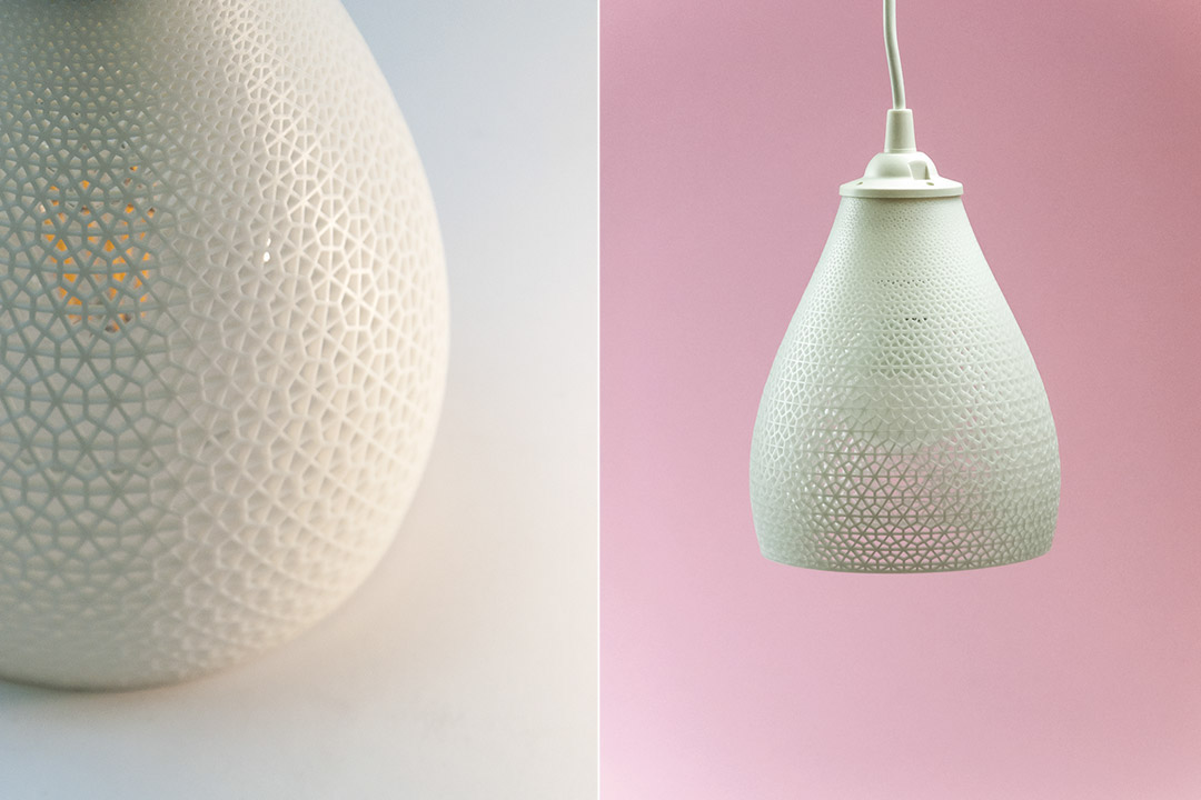 3dprinting 3dprint light lightshade lampshade illumination form2 resin mesh 3dprinted