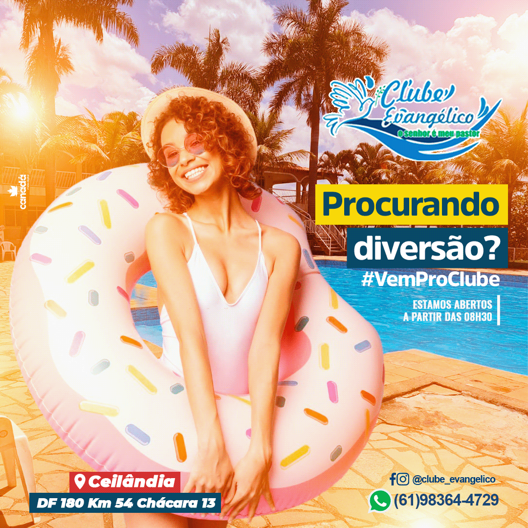 clube CLUBE EVANGELICO design gráfico diversão evangélico parque aquatico piscina social media