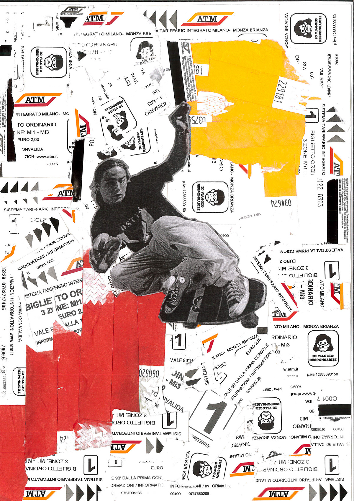 collage collage art graphic recycle recycling reuse skate skateboard skateboarding Sustainability