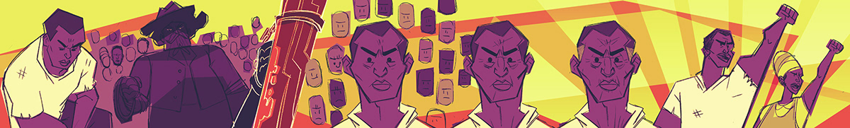 history Brazil black Education color Digital Art  cartoon Character design  digital illustration concept art