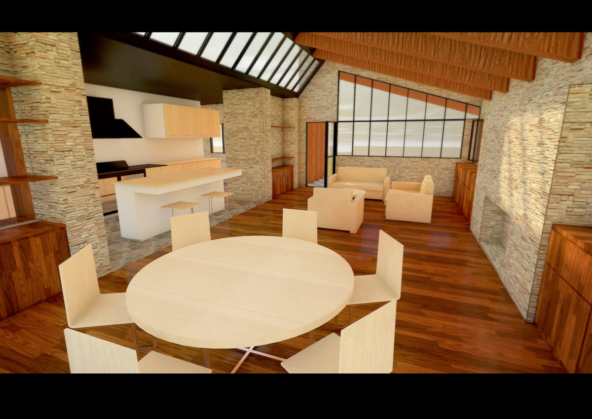visualization concept domestic house SketchUP cinema4d 3d modeling