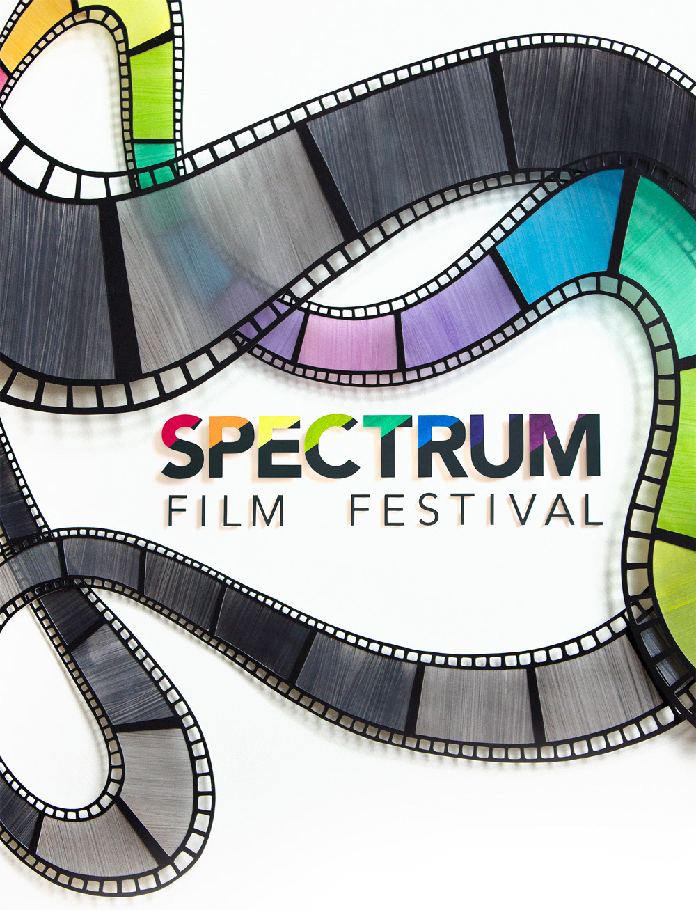 LGBTQ film festival spectrum Martha's Vineyard paper art Paper Illustration mv film festival