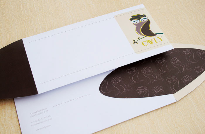 Retail logo brand Label owl Formal dress Packaging paper bag identity local jakarta singapore