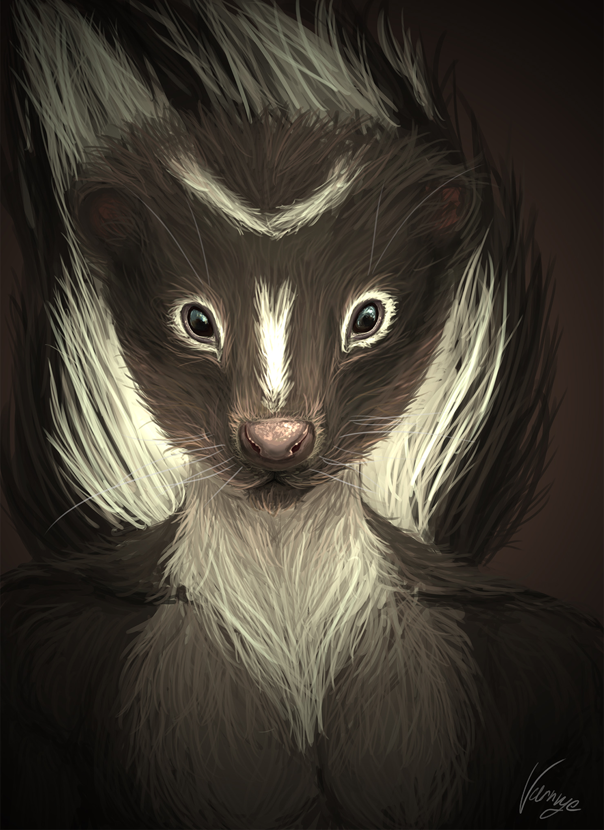 animal skunk anthro furry portrait