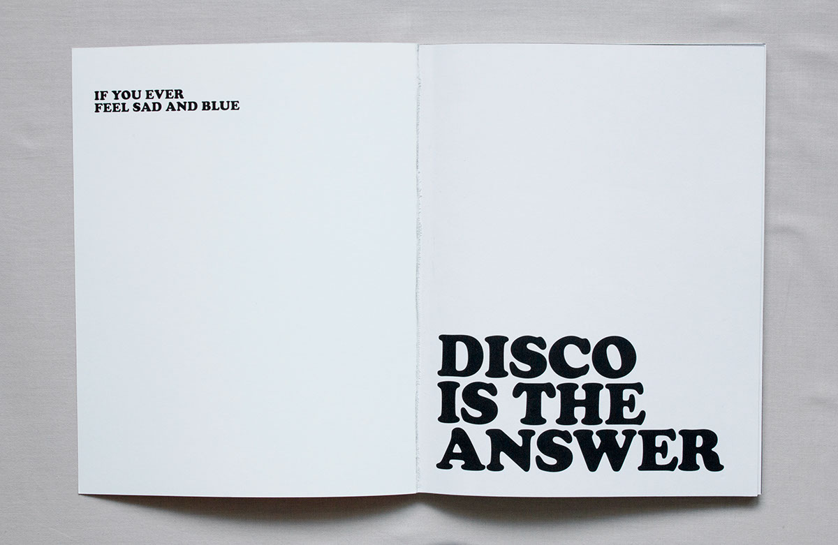 disco magazine hussle graphic design 