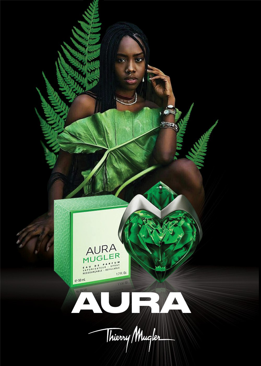 Aura design parfume poster Poster Design softuni creative Thierry Mugler