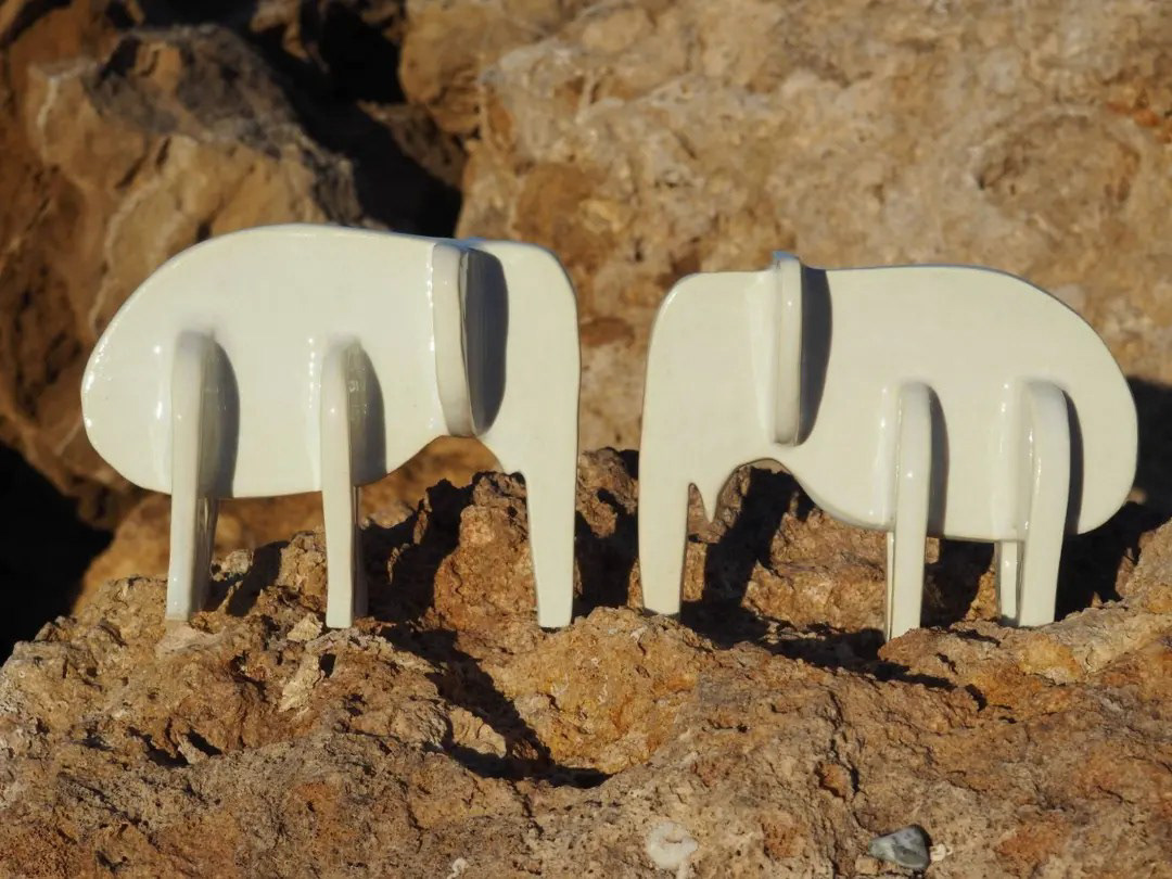 shark animals elephant ceramic sculpture art design handmade hippo