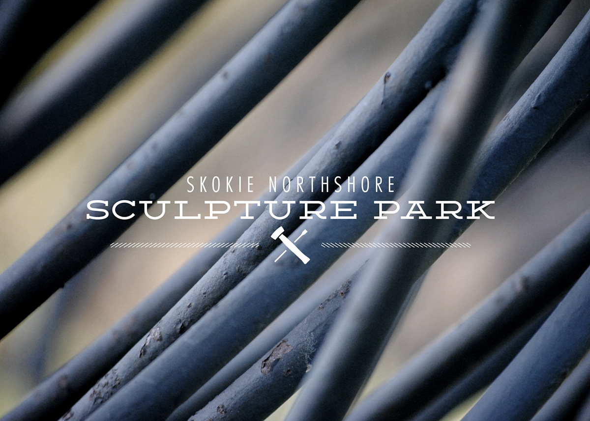 brand logo sculpture print design chicago Skokie Park identity