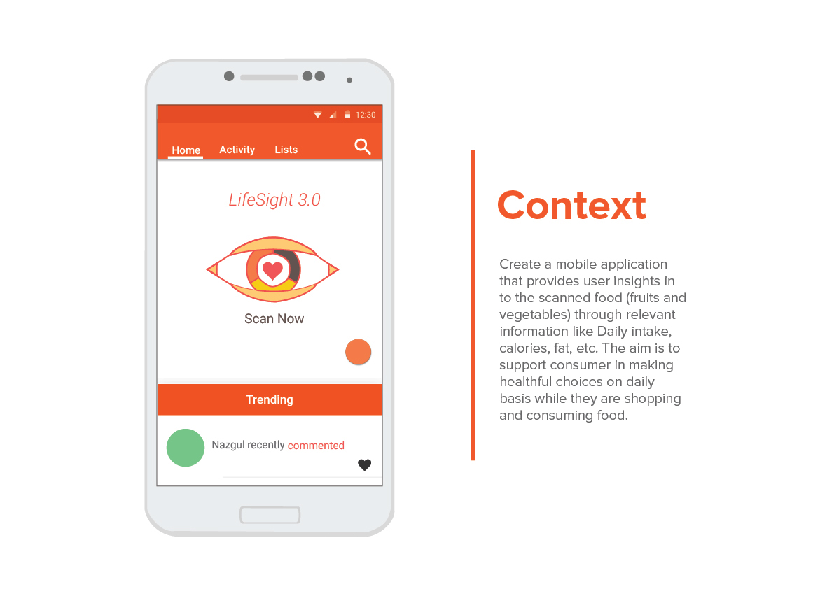 interface design application Health and Well-being google guidelines LifeSight minimal clean android