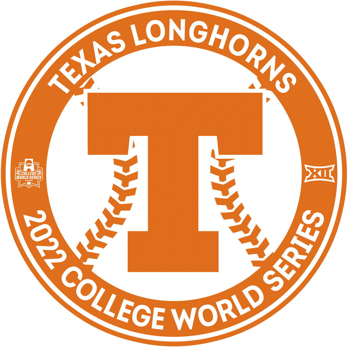 baseball college College World Series CWS logo Nebraska Omaha roundel SEC series