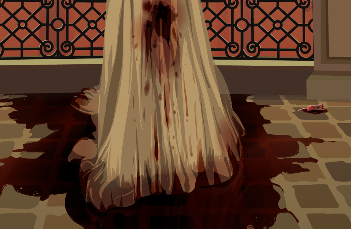 Adobe Portfolio vector vectors adobe Illustrator fantasy ghost horror nightmare gore blood rat wererat lycanthropy Character portrait