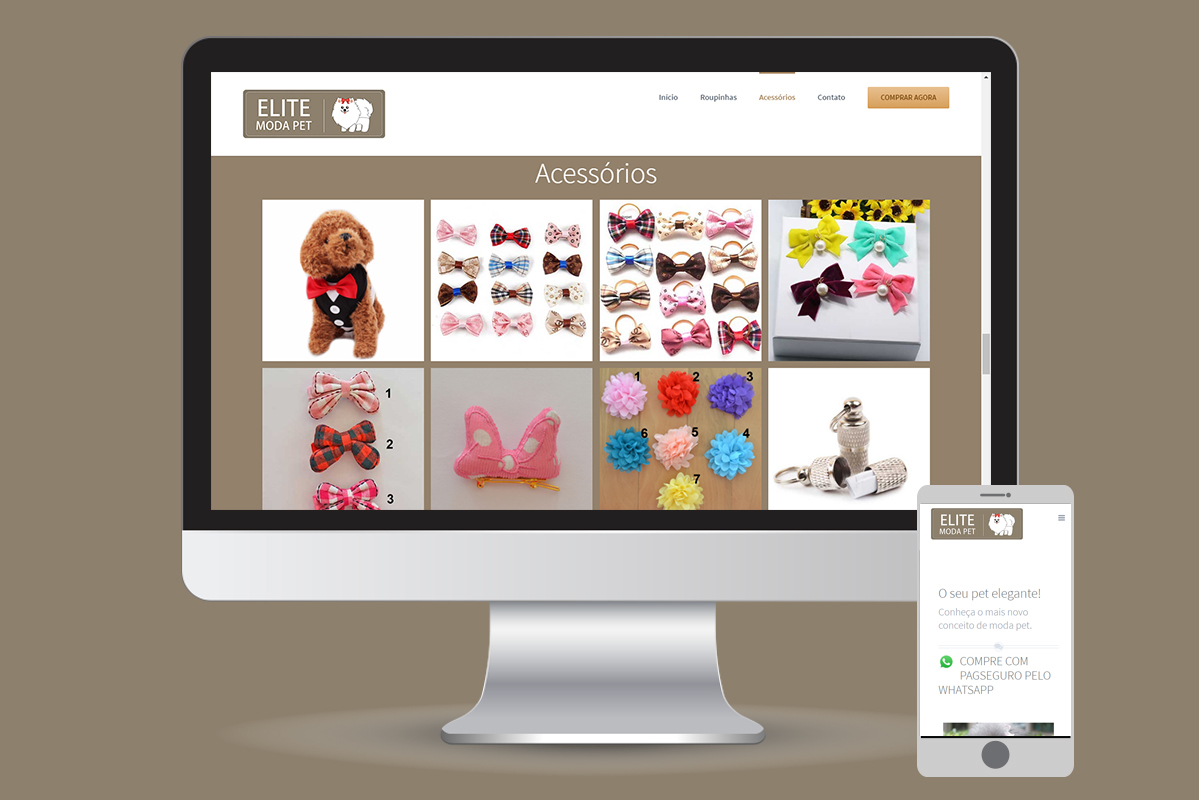 Elite Moda Pet cachorro Gato roupinhas Pet pet shop site wordpress conteúdo etiqueta logo