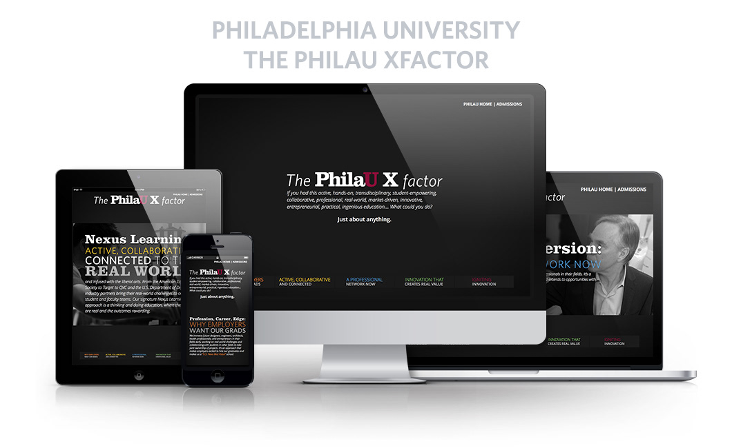 PhilaU philadelphia university xfactor Responsive Responsive web design