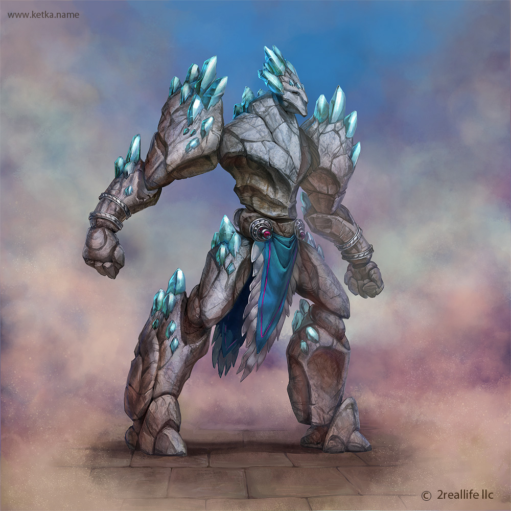 concept Character monster monsters golem game art illustrations portfolio fire lava FIEST