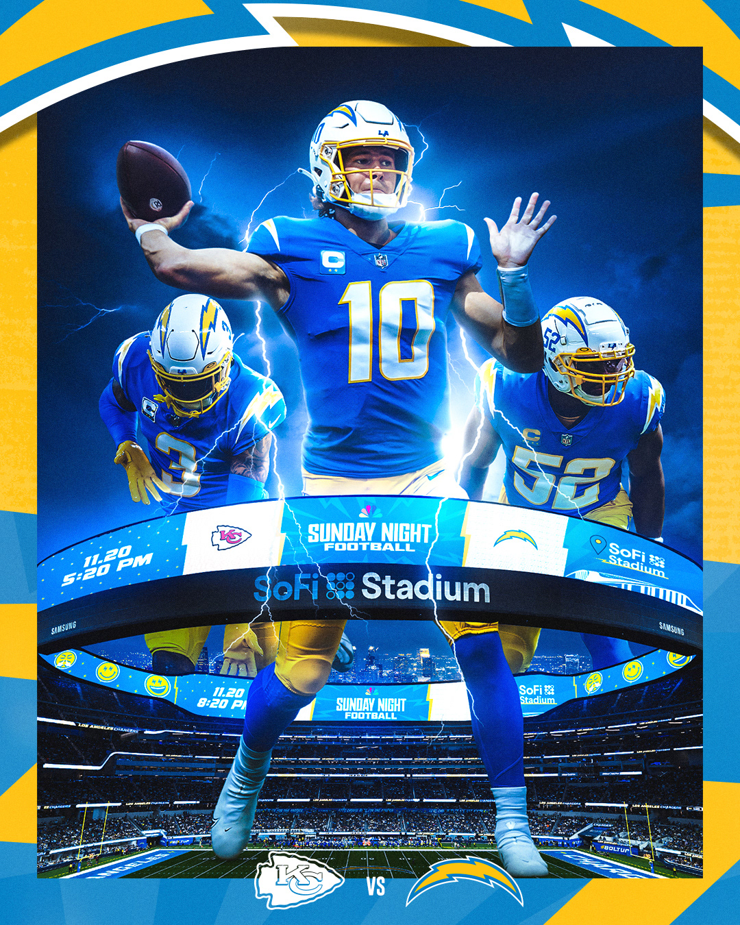 football GAMEDAY graphic design  Los Angeles marketing   nfl photoshop poster print sports