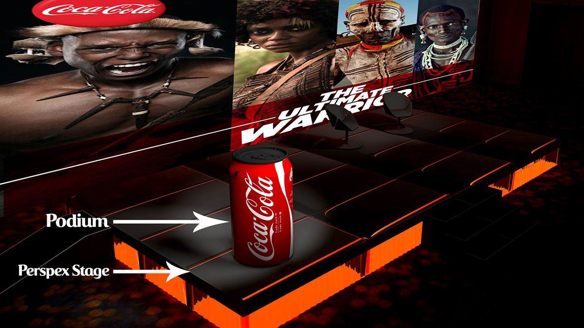 3D 2D creative design Coca-Cola