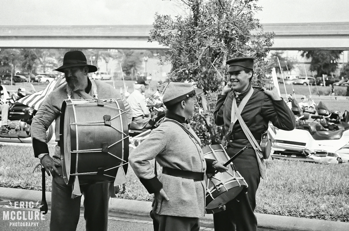 Veterans Day 35mm film black & white jacksonville florida parade beautiful day Stories