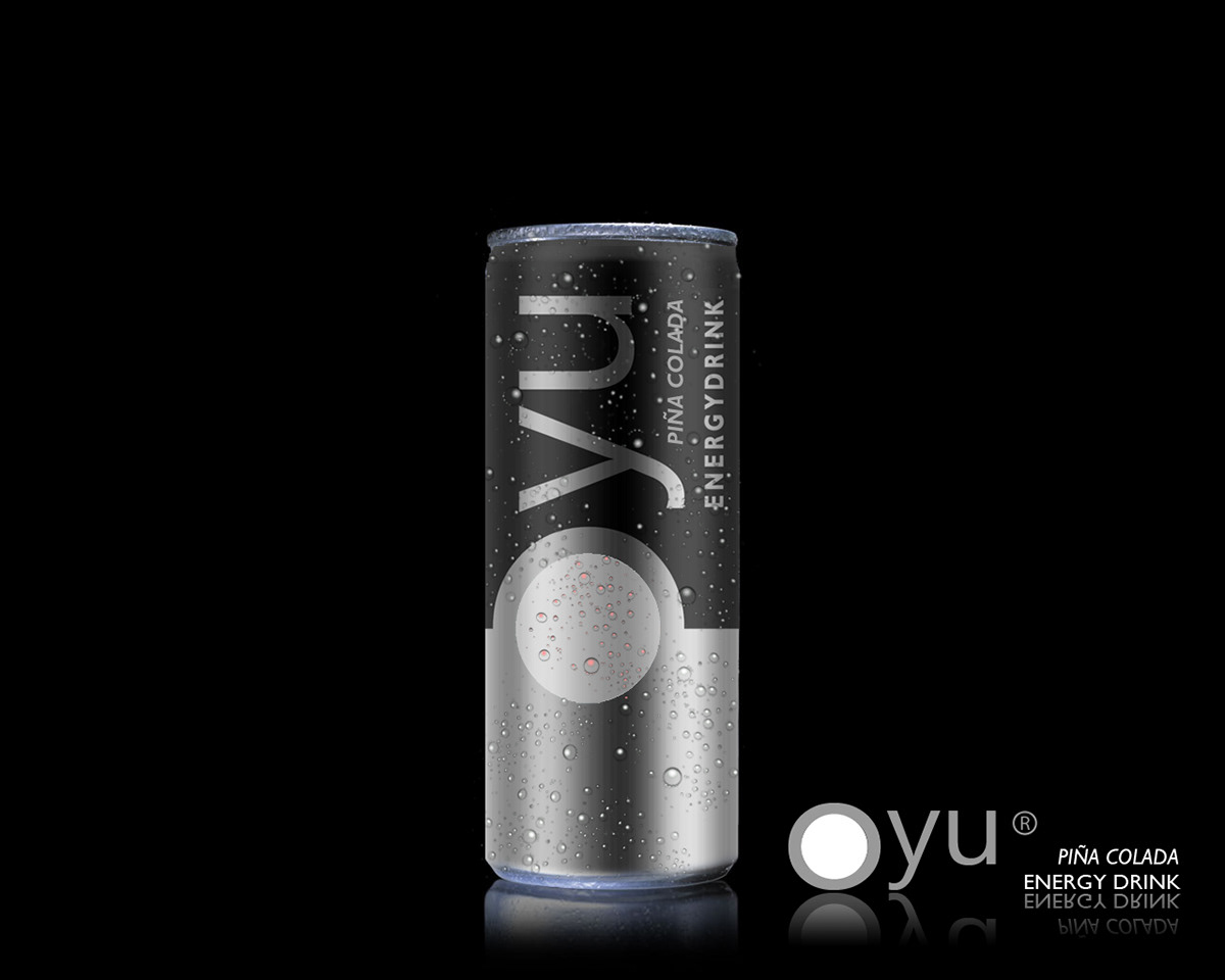 energy drink energy drink oyu package brand logo identity