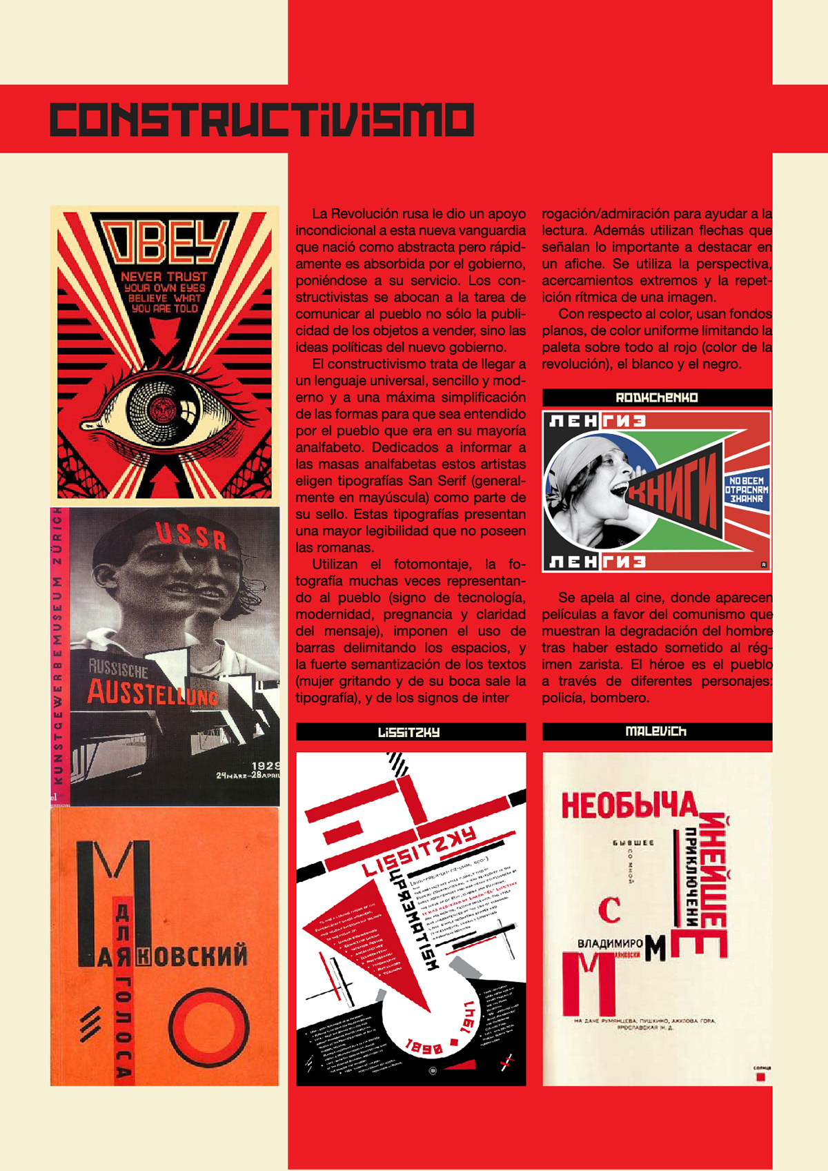 constructivismo tipografia magazine thc rediseño