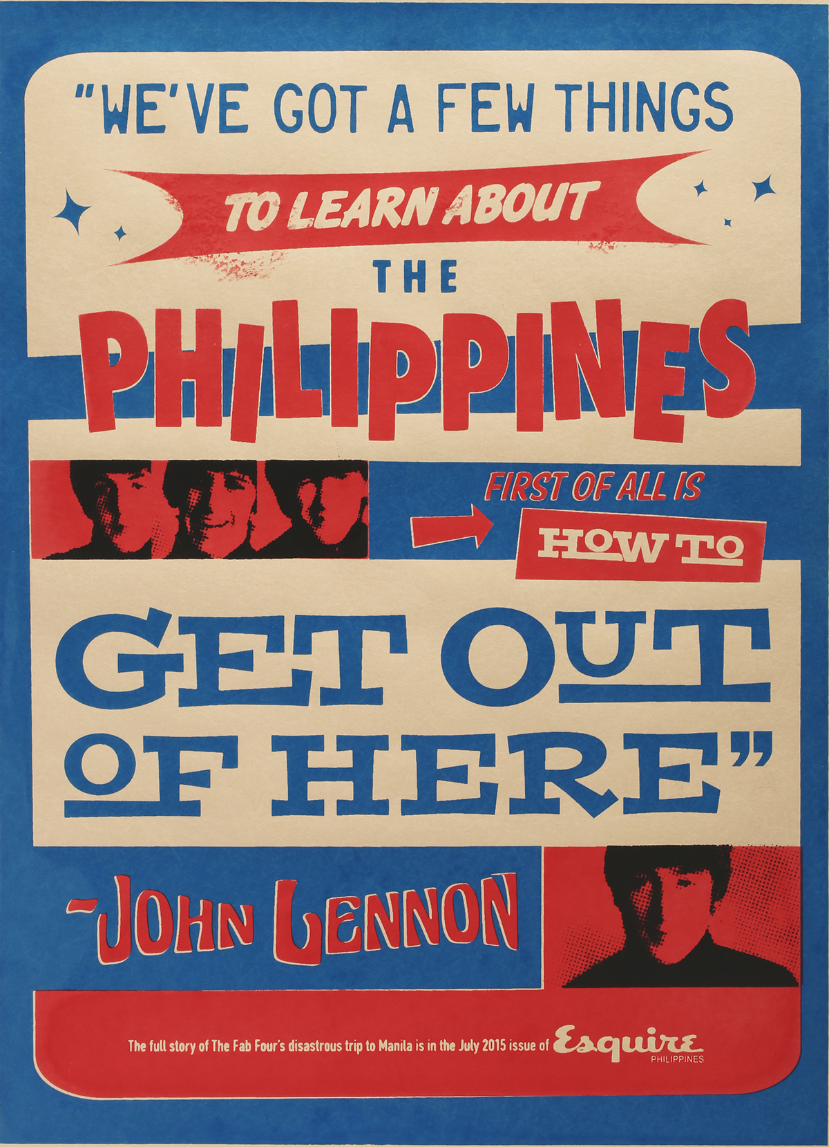 posters print silkscreen Beatles Retro Esquire philippines bbdo guerrero art direction  60s