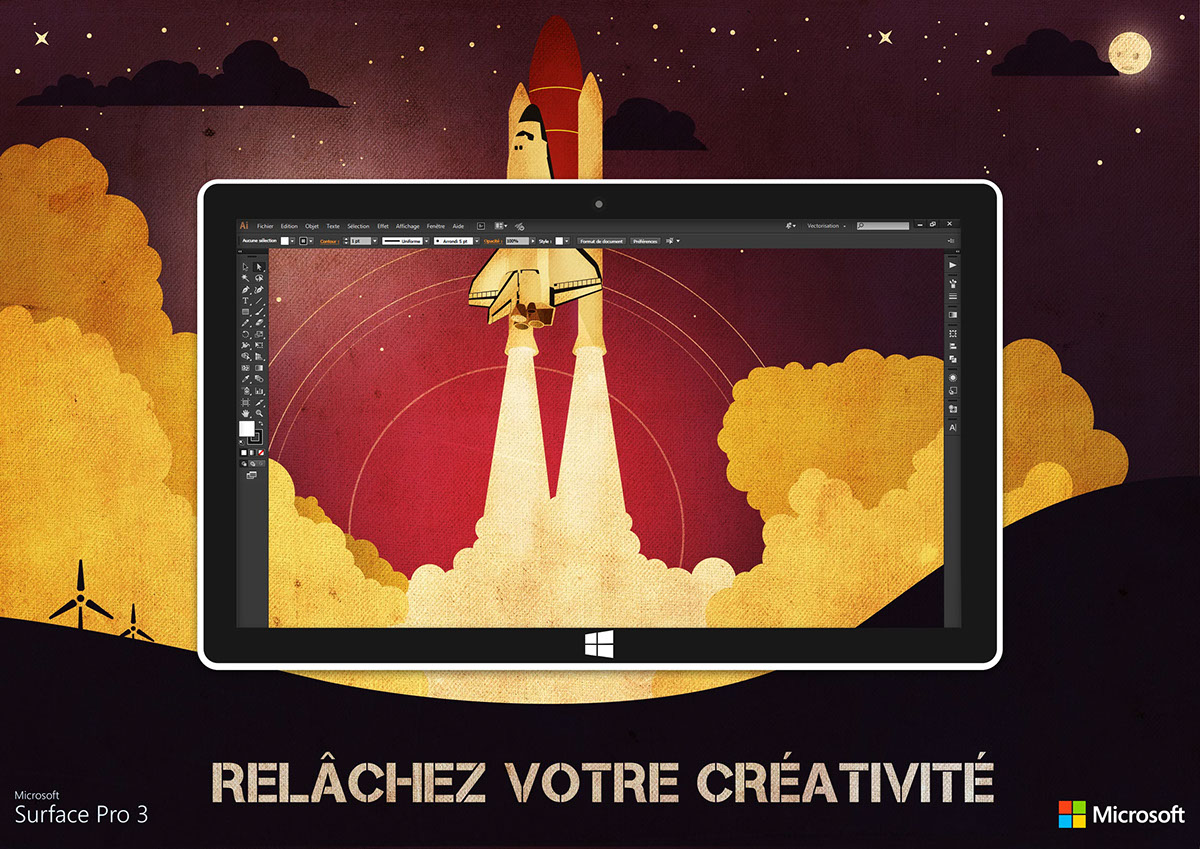 surface Microsoft graphic colour tablet challenge pro black