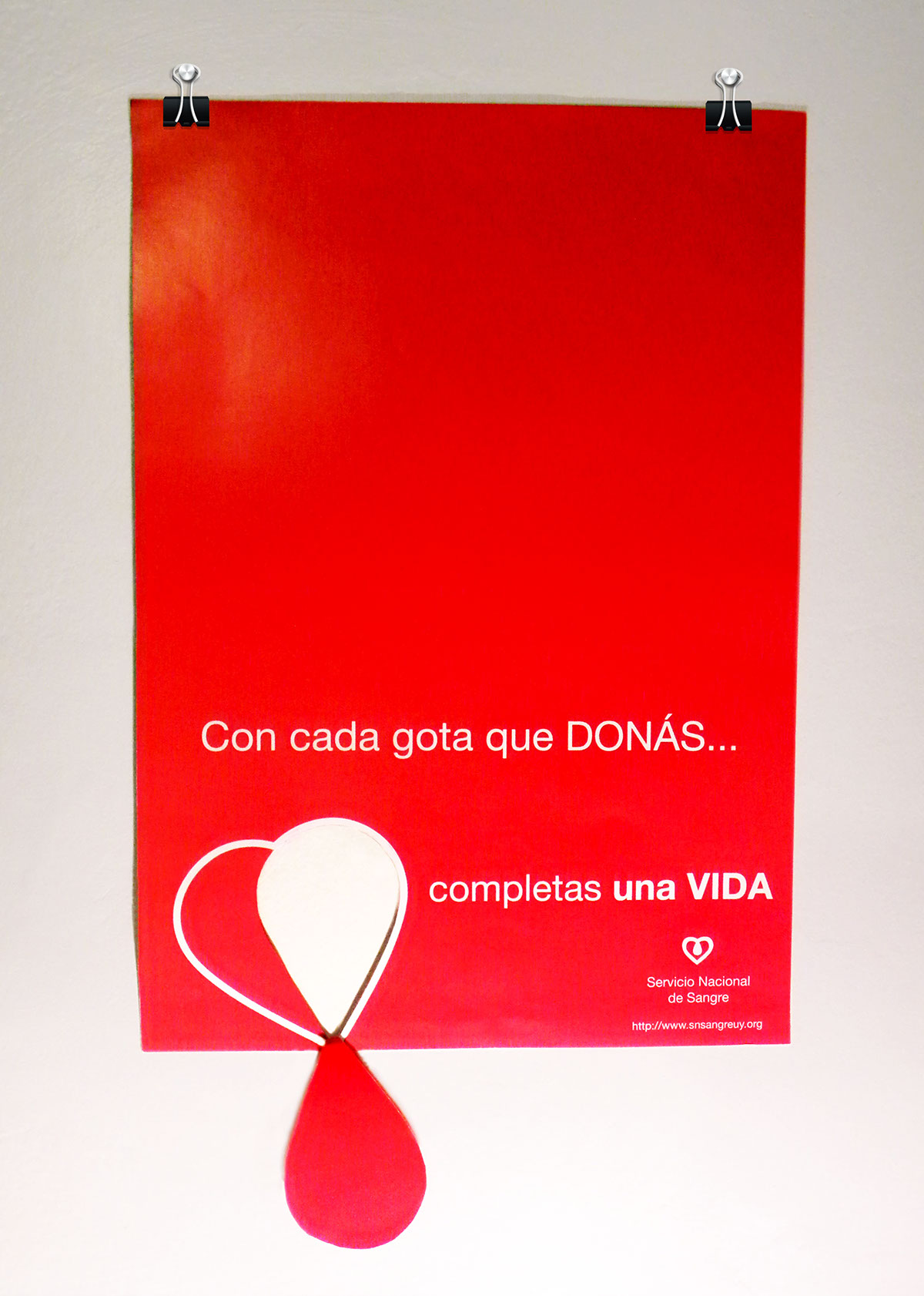 afiche donación Sangre Servicio de sangre
