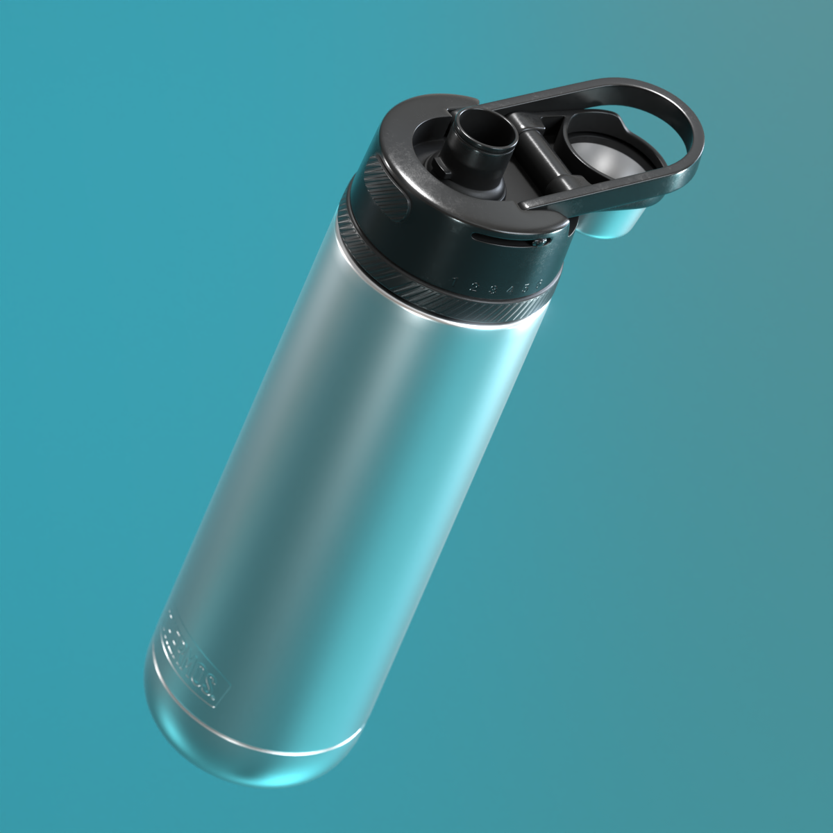 thermos bottle blender Render realistic lowpoly 3D cgı