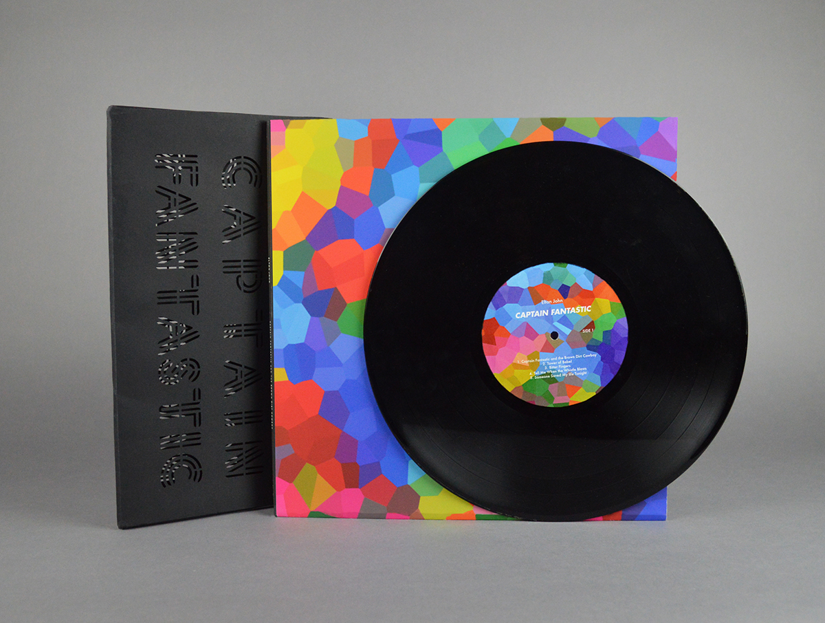 LP Album design pattern Dye cut