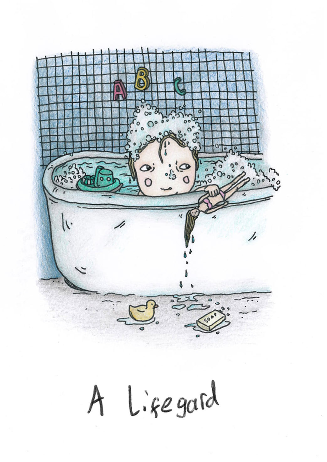 A-Z children's book illustration when i grow Jobs