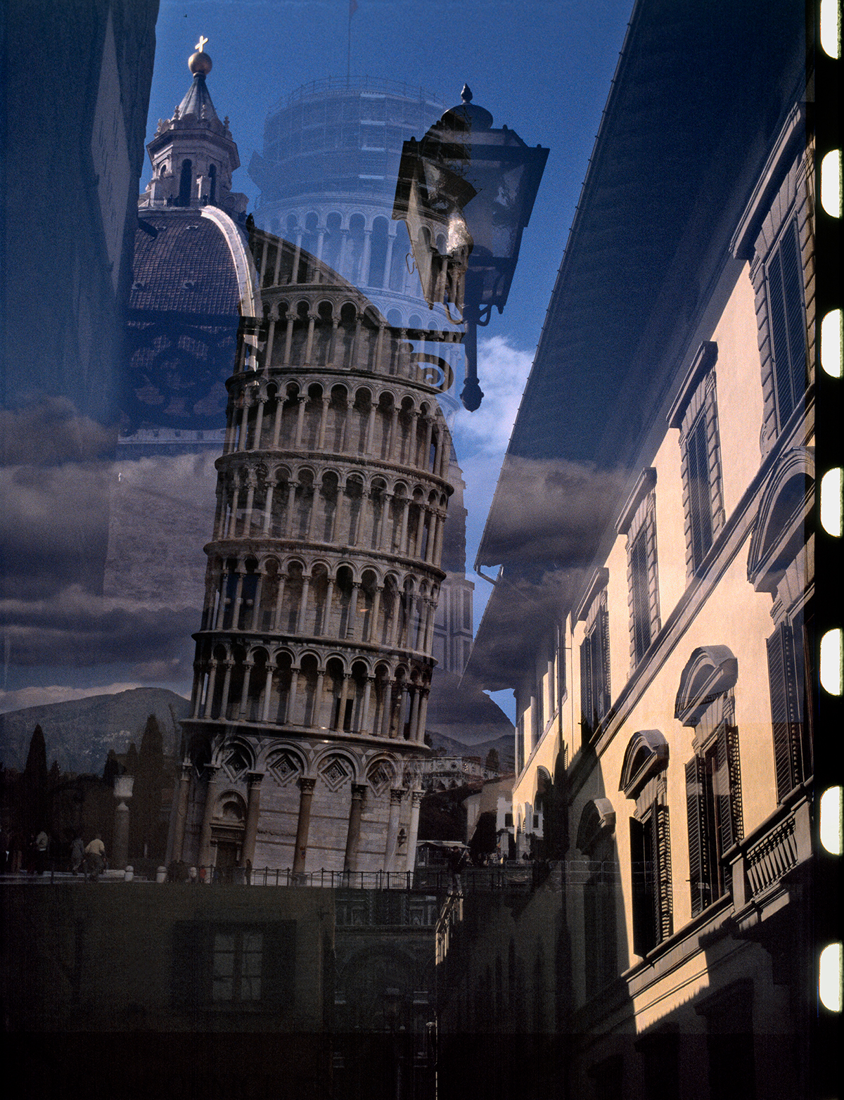 damian vancamp risd new york city Italy double exposure Landscape watching the world time old ruins buildings structure age Europe