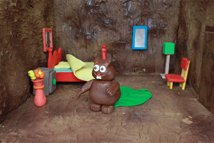 anımatıon playdough Mole Character stopmotıon