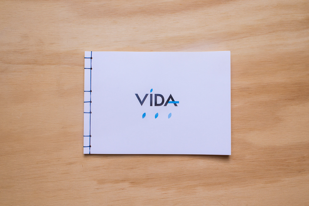 Vida Vivo brand identity Cosmetic beauty hair publication Munken French fold japanese binding