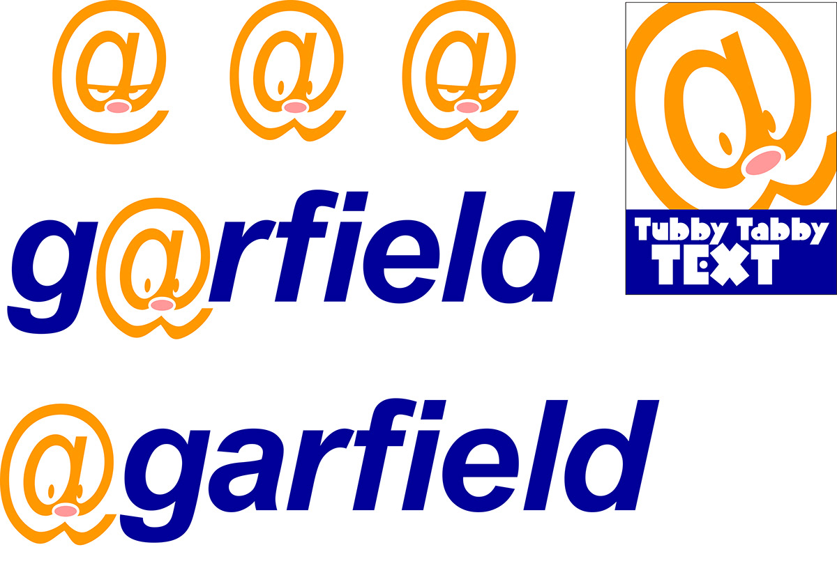 Garfield apparel design texting humor