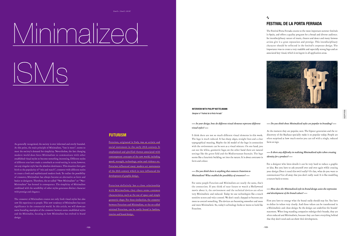 minimal  brand design magazine brand Minimalism zen