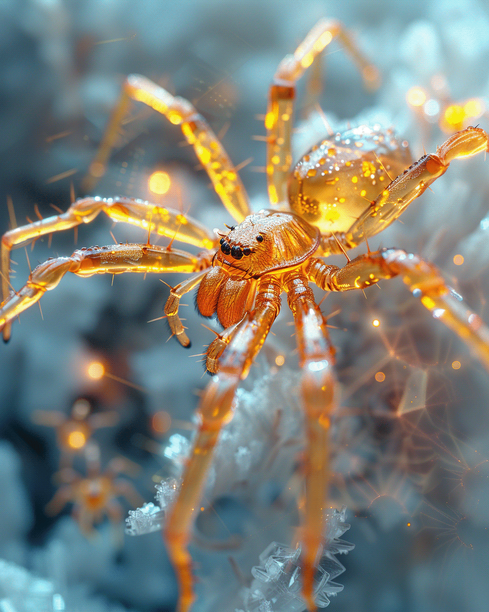 spider ILLUSTRATION  macro Nature Photography  artificial intelligence midjourney Ai Art concept ai