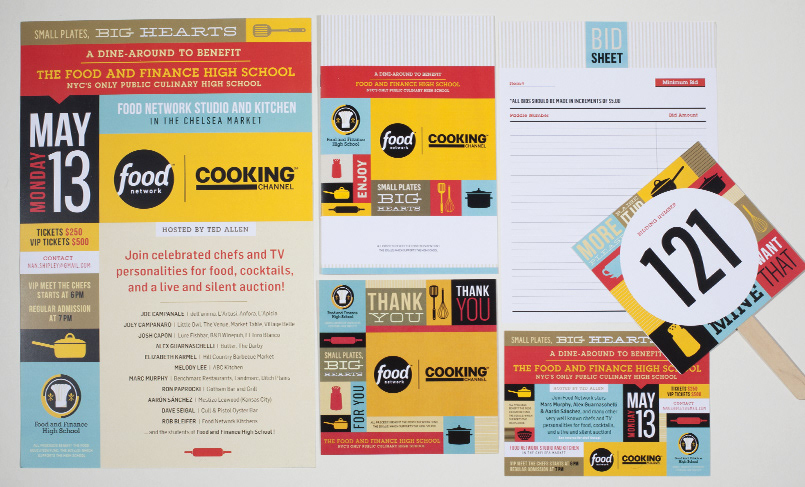 Events food network poster wayfinding auction