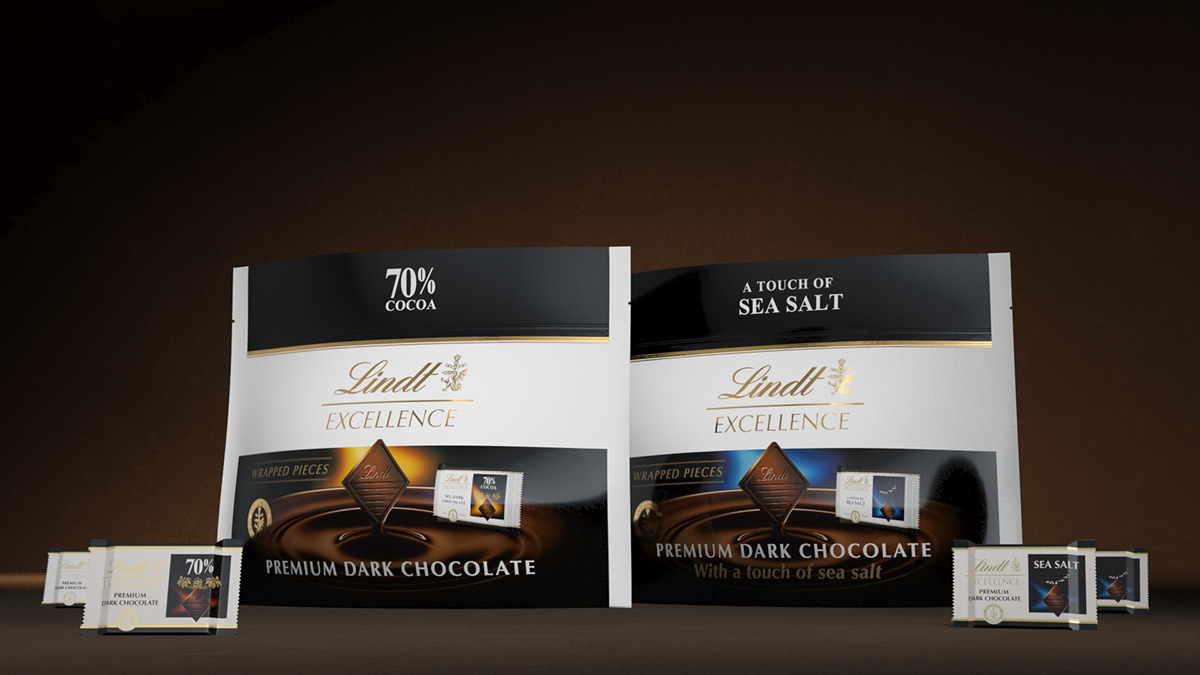 motion graphics  product visualization 3d animation Packshot Photography  lindt chocolate