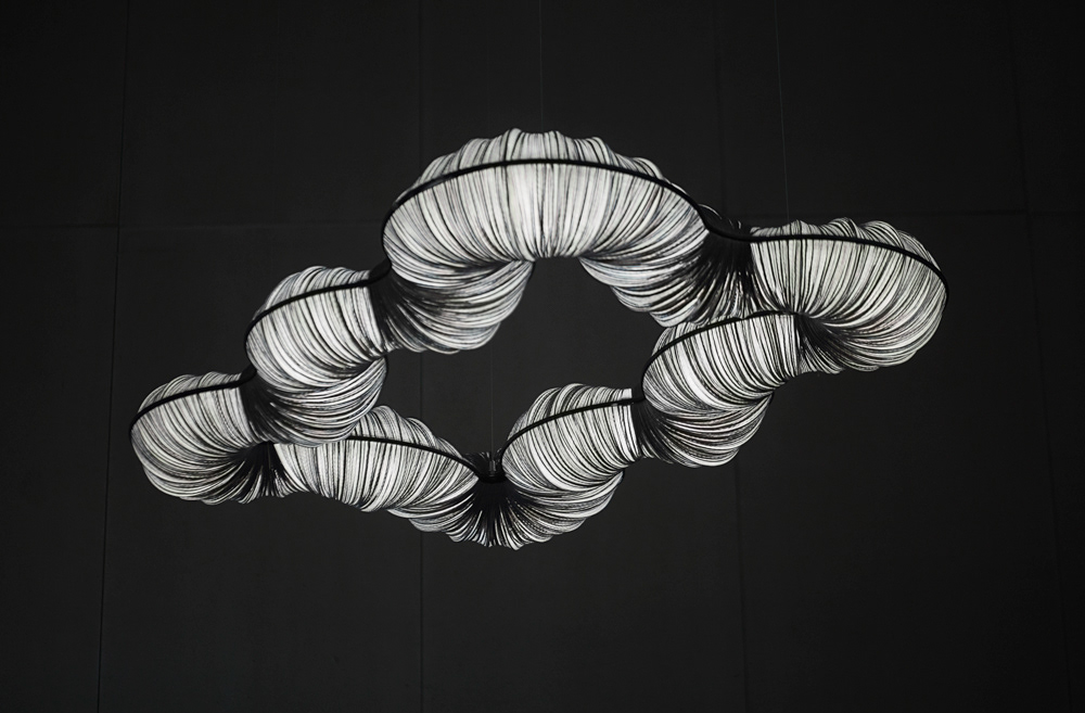 horse light lighting silver fabric SILK Interior decor inspiration