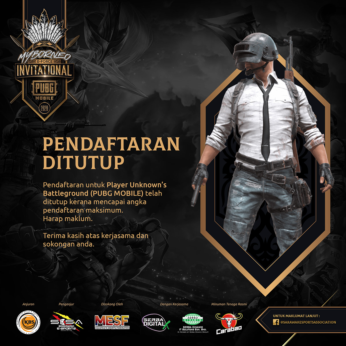 esports Tournament Borneo pubg mlbb motogp Games Twitch stream