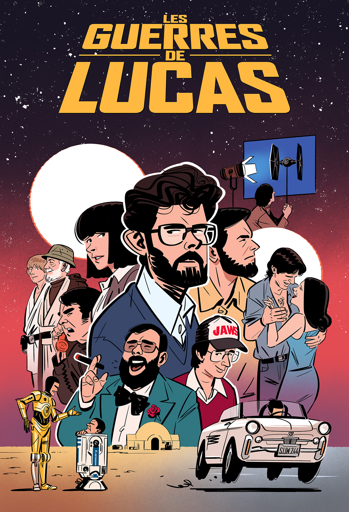 Graphic Novel star wars Comic Book hollywood sketches francis ford coppola Cinema Digital Art  George Lucas steven spielberg