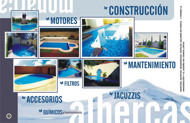 brochure design pools monarca