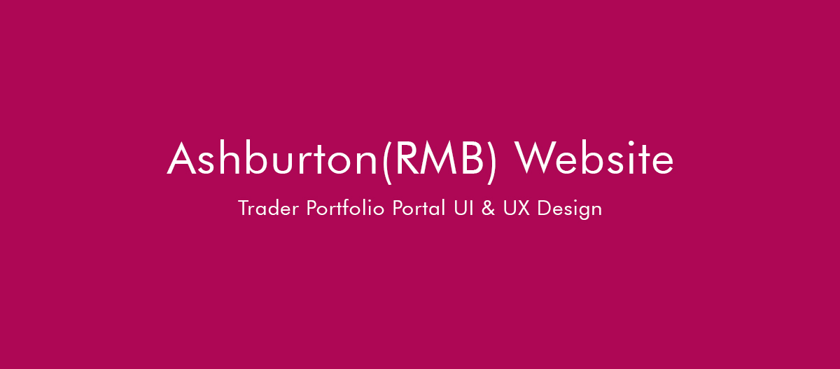 Ashburton RMB UI ux Trader portfolio