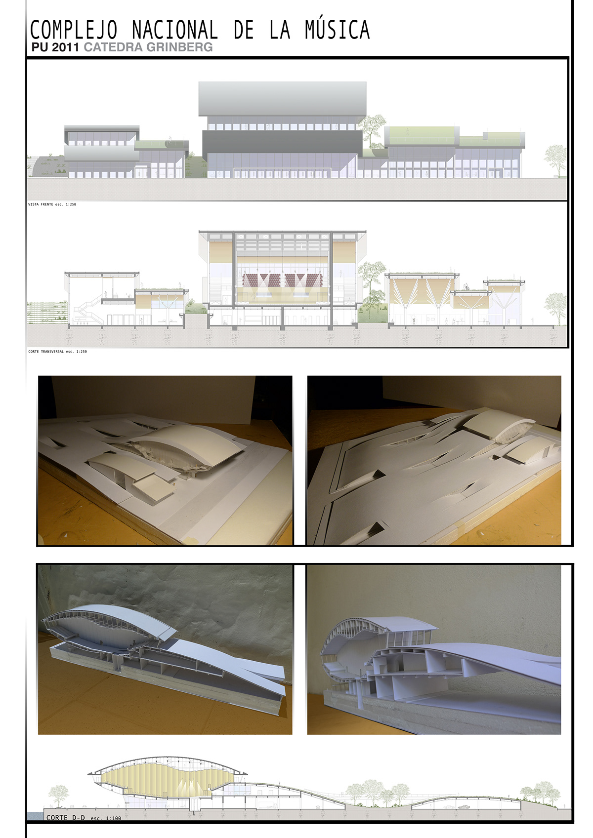 auditorium scale model Maqueta diseño design