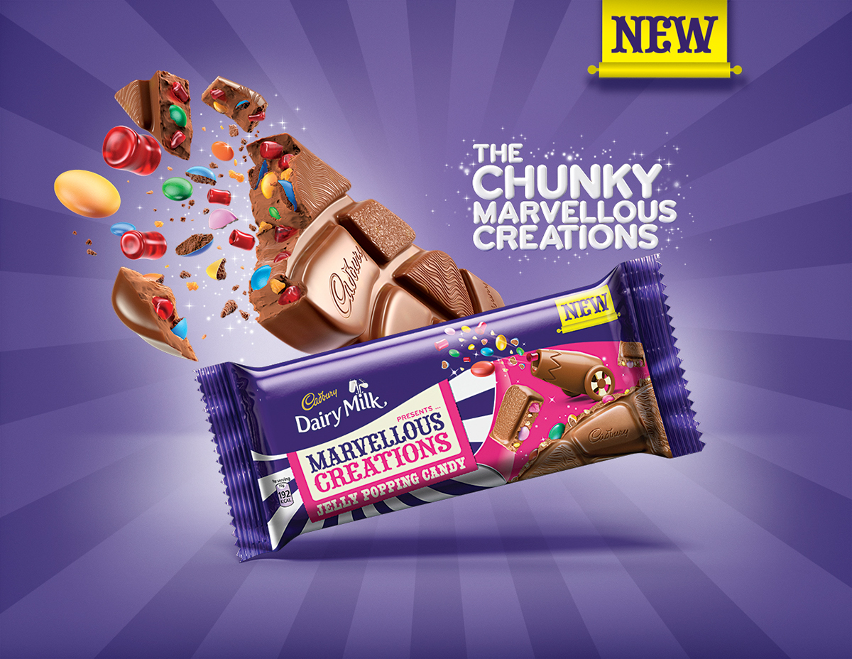 3D NEW Cadbury Marvellous Creations Bar • India on Behance