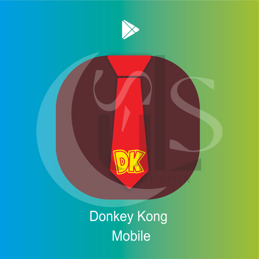 design gráfico donkey kong app mobile